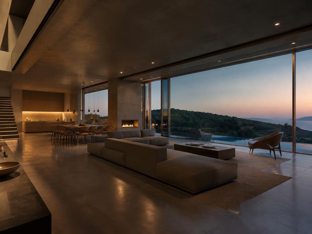 Cliffside Residence architectural visualization concept