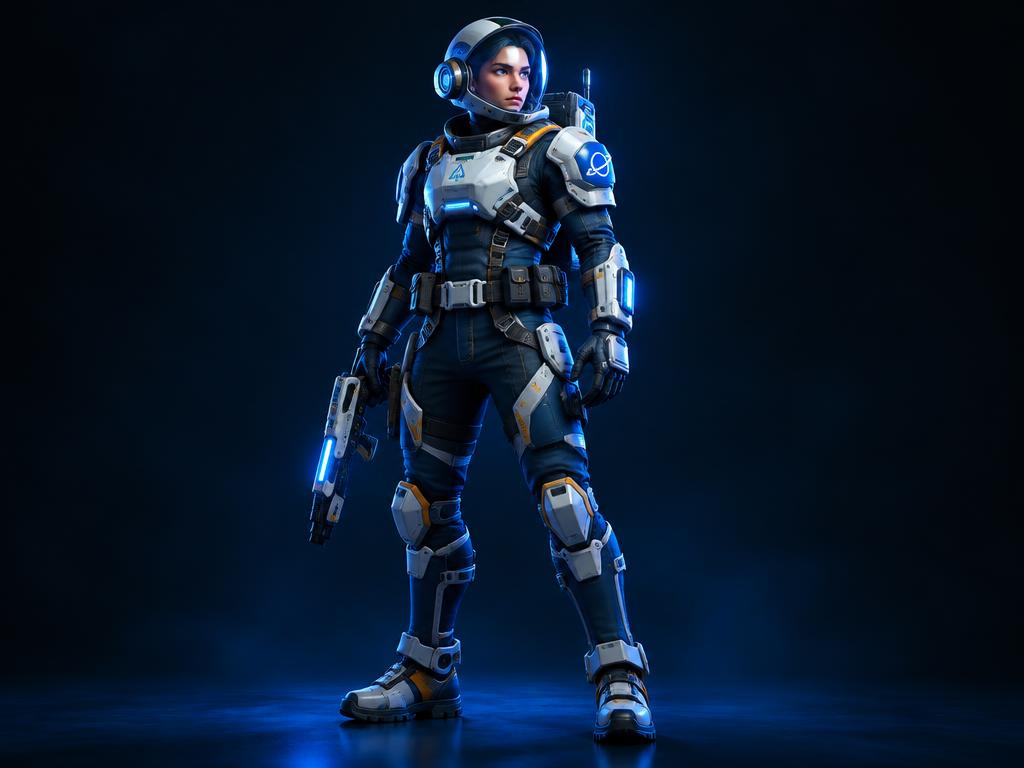 Vanguard Explorer sci-fi character design concept